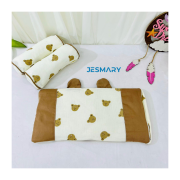 Gối chặn dành cho bé họa tiết gấu nâu đáng yêu